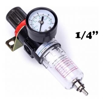 Filtro De Ar Para Pintura com Regulador Pressão 1/4 Compressor
