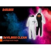 Macacão Reutilizável DeVilbiss Clean com Capuz Para Pintura